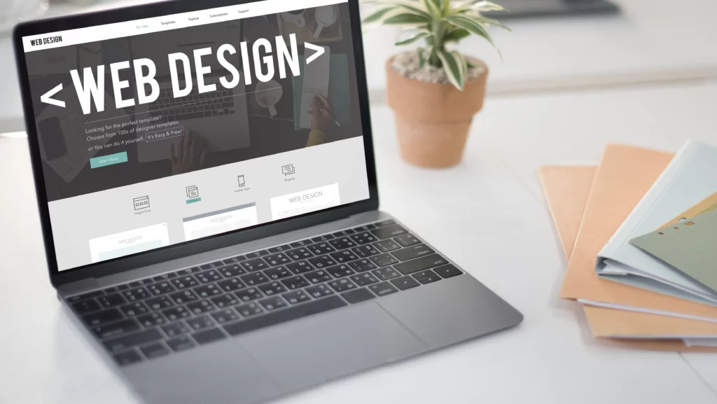 web design site internet responsive software concept