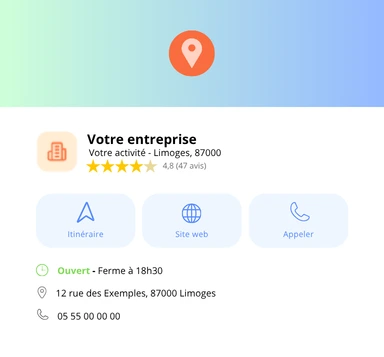 illustration page google business profile